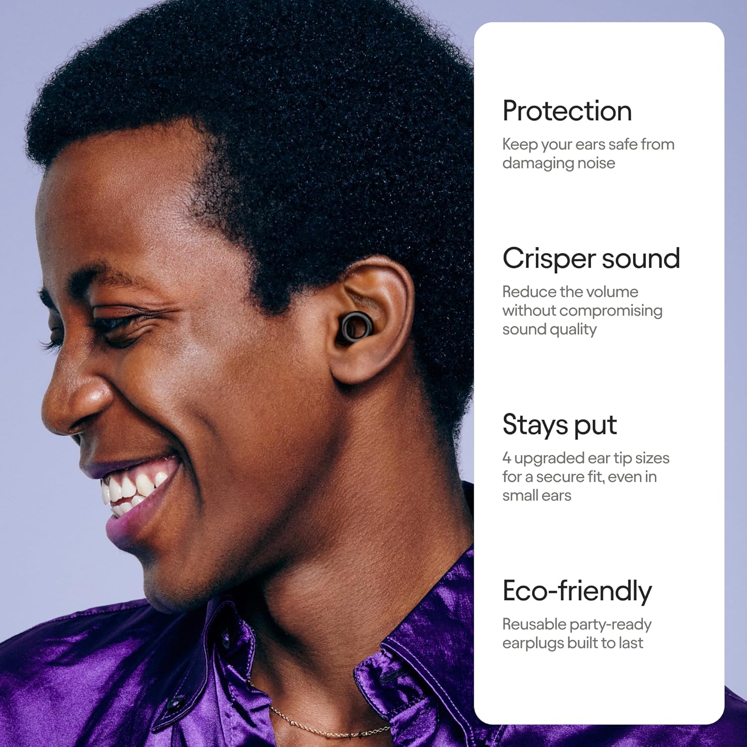 Loop Experience 2 Ear Plugs – Stylish Certified Hearing Protection for Concerts & Festivals, Live Events, Musicians, Sports, DJs and Nightlife – 17dB Noise Reduction Earplugs (High-Fidelity) - Image 2