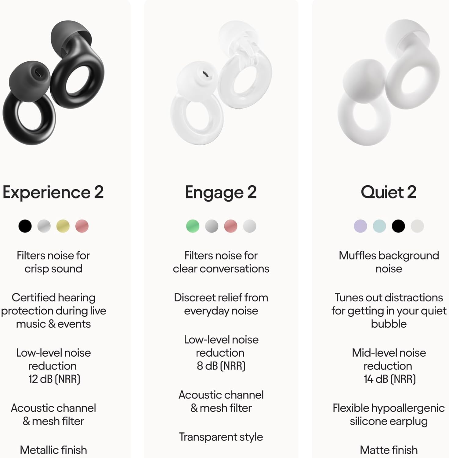 Loop Experience 2 Ear Plugs – Stylish Certified Hearing Protection for Concerts & Festivals, Live Events, Musicians, Sports, DJs and Nightlife – 17dB Noise Reduction Earplugs (High-Fidelity) - Image 8